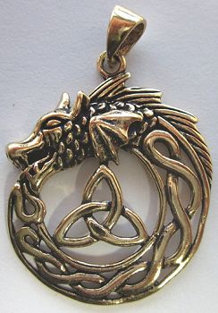 Ouroboros mit Dreifaltigkeitsknoten