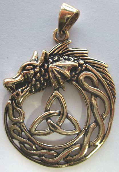 Ouroboros mit Dreifaltigkeitsknoten